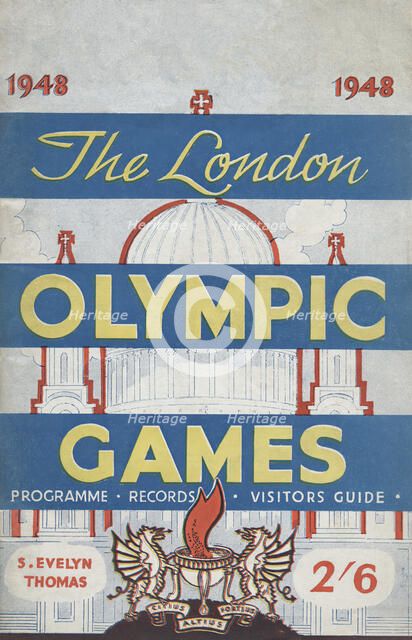 ''The 1948 London Olympic Games" - front cover, 1948. Creator: Unknown.