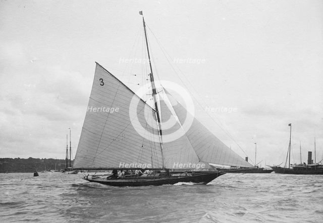 The 10-rater cutter 'Almida', 1912. Creator: Kirk & Sons of Cowes.