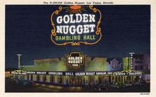 The $1,000,000 Golden Nugget, Las Vegas, Nevada postcard, 1948