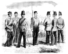 The 100th (Prince of Wales Royal Canadian) Regiment of the Line, 1858. Creator: Unknown