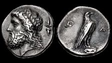 The 107th Olympiad. Obverse: Head of Zeus, Reverse: Eagle. Elis, Olympia, 352 BC