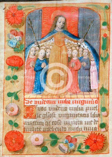The 11,000 Virgins, Church of St Esprit, 15th century. Artist: Unknown