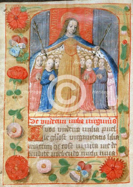 The 11,000 Virgins, Church of St Esprit, 15th century. Artist: Unknown