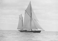 The 118 foot ketch Fidra 1913. Creator: Kirk & Sons of Cowes
