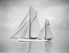 The 134 ton ketch Lavengro under sail, 1911. Creator: Kirk & Sons of Cowes
