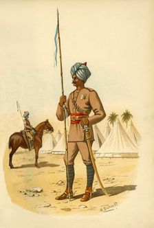 The 13th Bengal Lancers 1890. Creator: Godfrey Douglas Giles
