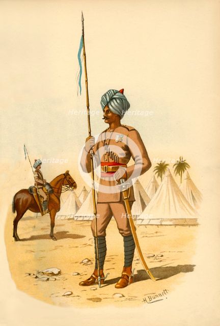 'The 13th Bengal Lancers', 1890. Creator: Godfrey Douglas Giles.