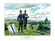 The 1st Middlesex (Victoria Rifles) c1890.Artist: Geoffrey Douglas Giles