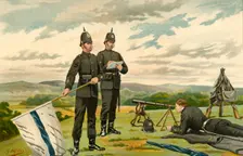 The 1st Middlesex (Victoria Rifles) - Volunteers 1890. Creator: Godfrey Douglas Giles