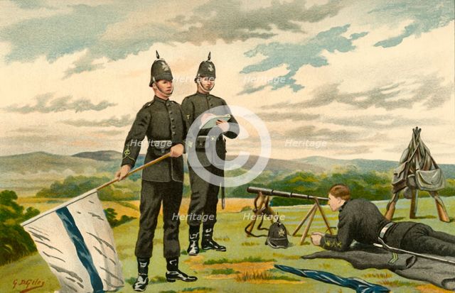 'The 1st Middlesex (Victoria Rifles) - Volunteers', 1890. Creator: Godfrey Douglas Giles.