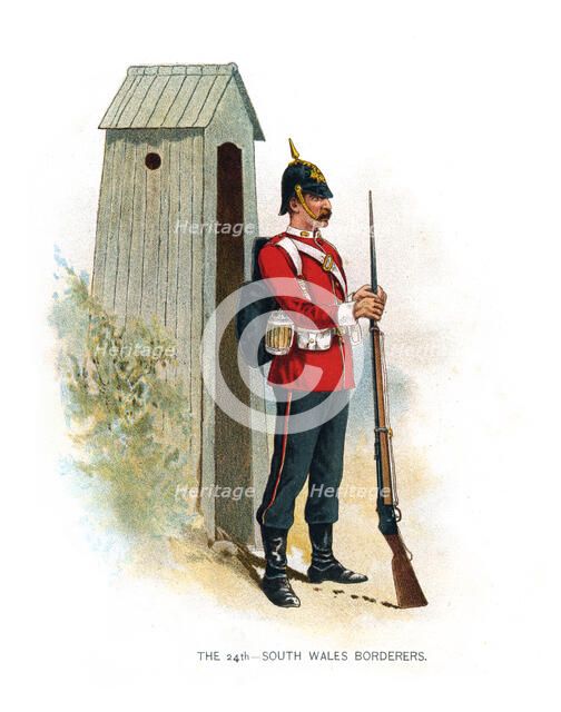 'The 24th South Wales Borderers', c1890. Artist: Unknown