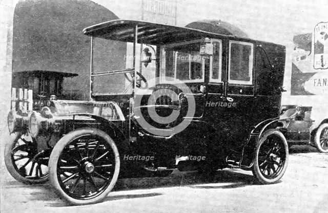 The 20-30-h.p. Itala, the gift of American Roman Catholics [to the Pope], 1909. Creator: Delius.