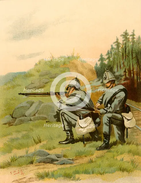 'The 20th Middlesex (Artists) - Volunteers', 1890. Creator: Godfrey Douglas Giles.