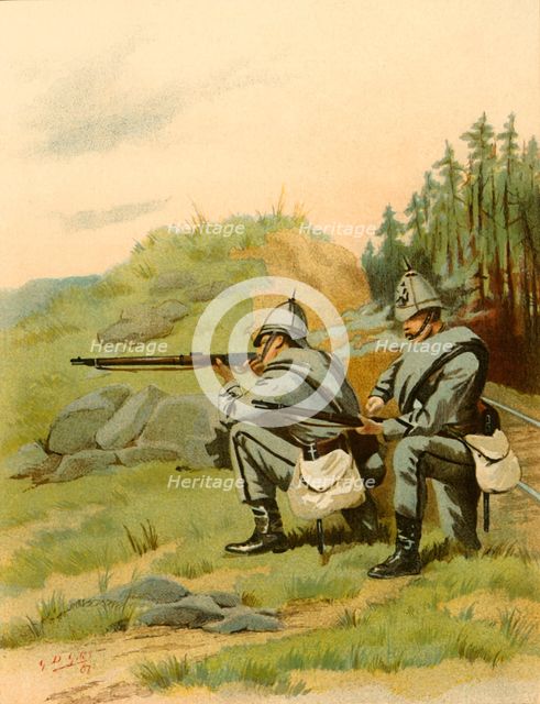 'The 20th Middlesex (Artists) - Volunteers', 1890. Creator: Godfrey Douglas Giles.