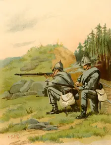 The 20th Middlesex (Artists) - Volunteers 1890. Creator: Godfrey Douglas Giles