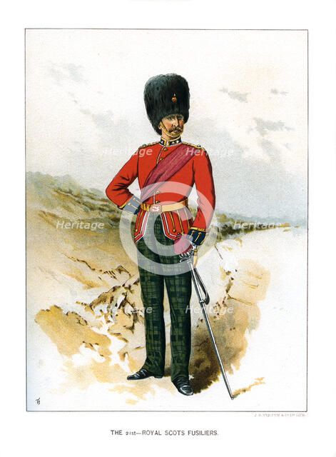 'The 21st Royal Scots Fusiliers', c1890. Artist: Unknown