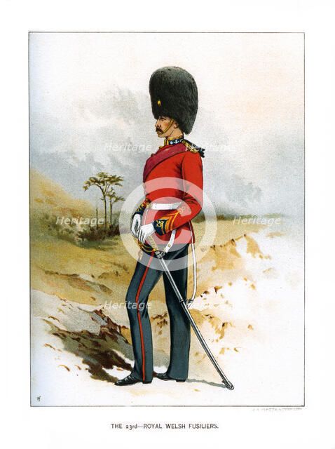 'The 23rd Royal Welsh Fusiliers', c1890. Artist: Unknown