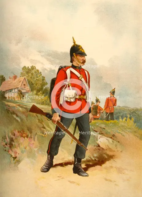 'The 2nd - The Queen's (Royal West Surrey)', 1890. Creator: Godfrey Douglas Giles.