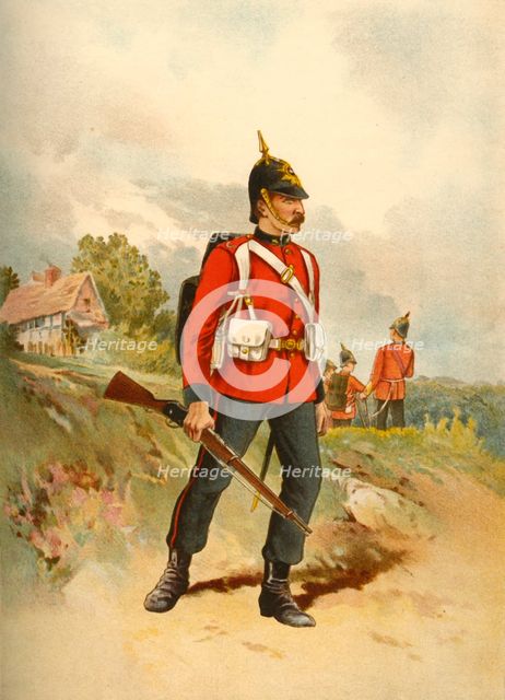 'The 2nd - The Queen's (Royal West Surrey)', 1890. Creator: Godfrey Douglas Giles.