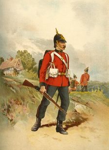 The 2nd - The Queen's (Royal West Surrey) 1890. Creator: Godfrey Douglas Giles