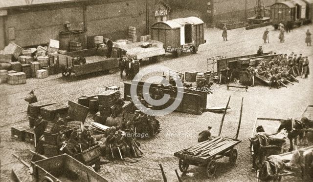 The 2nd Battalion of the Royal Sussex Regiment, Belfast, Ireland, 1907. Creator: AE Brown.