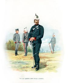 The 2nd Queen's Own Rifles (Canada) c1890.Artist: H Bunnett