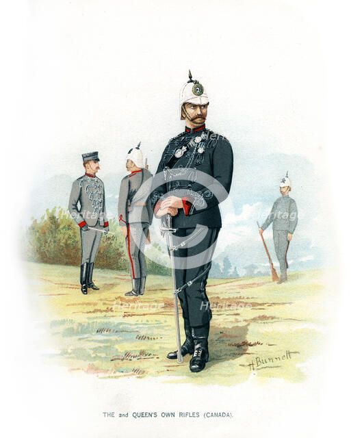 'The 2nd Queen's Own Rifles (Canada)', c1890.Artist: H Bunnett