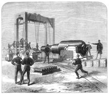 The 35-ton gun, called "The Woolwich Infant", 1871. Creator: Unknown