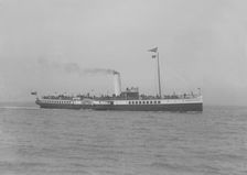 The 353 ton Bournmouth Queen under way. Creator: Kirk & Sons of Cowes
