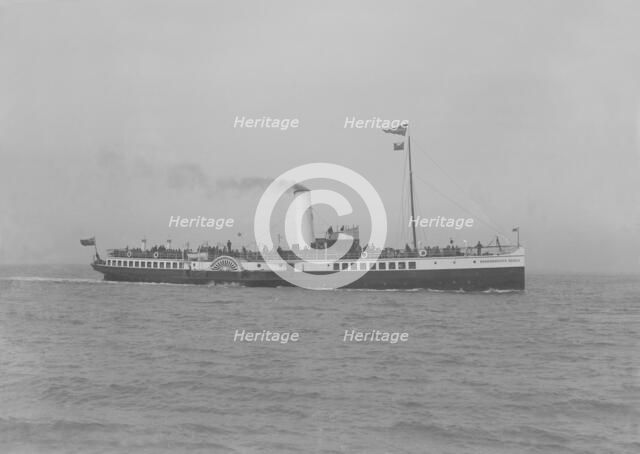 The 353 ton 'Bournmouth Queen' under way. Creator: Kirk & Sons of Cowes.