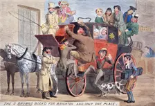The 3 Browns book'd for Brighton, and only one place c1830. Artist: Anon