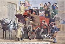 The 3 Browns book'd for Brighton, and only one place c1830. Artist: Anon