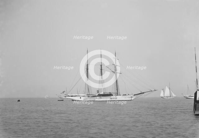 The 3 mast auxiliary schooner 'Czarina'. Creator: Kirk & Sons of Cowes.