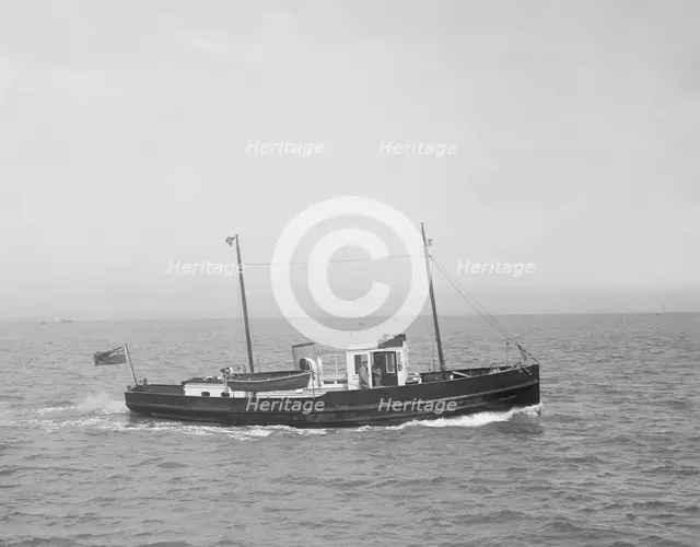 The 30 ton motor yacht 'Black Pearl', 1936. Creator: Kirk & Sons of Cowes.