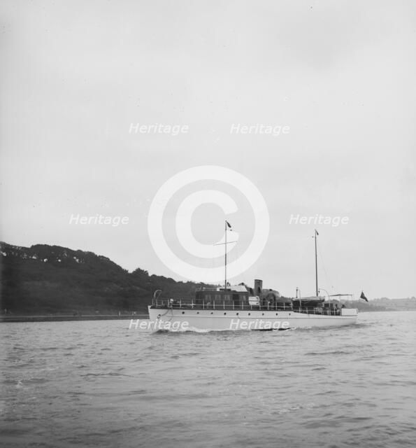 The 30 ton motor yacht 'Scaramouche', 1934. Creator: Kirk & Sons of Cowes.