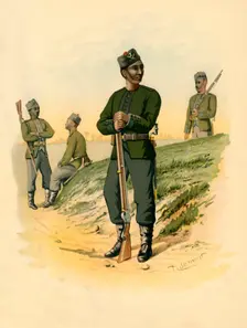 The 3rd Gorkhas 1890. Creator: Godfrey Douglas Giles