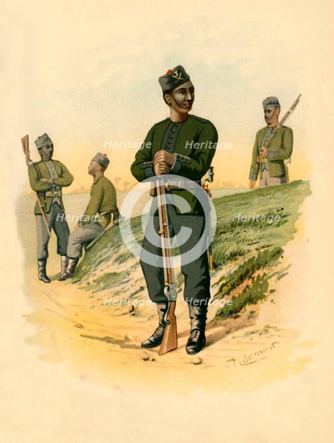 'The 3rd Gorkhas', 1890. Creator: Godfrey Douglas Giles.