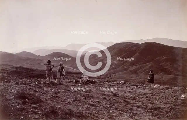 The 44th hill looking towards Jagdulluck, Afghanistan, 1879. Creator: John Burke.