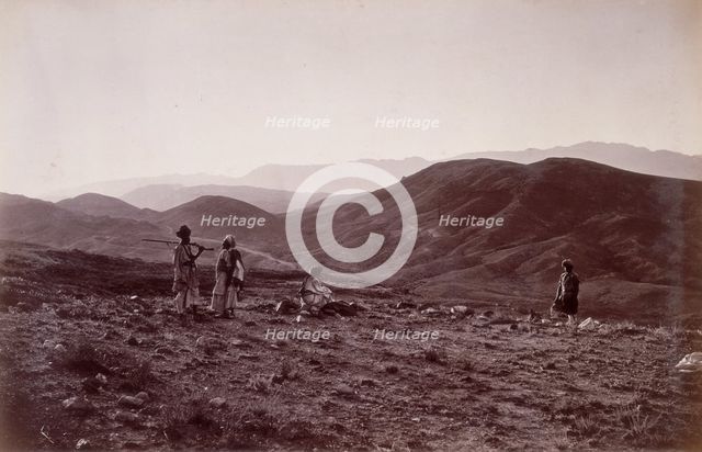 The 44th hill looking towards Jagdulluck, Afghanistan, 1879. Creator: John Burke.