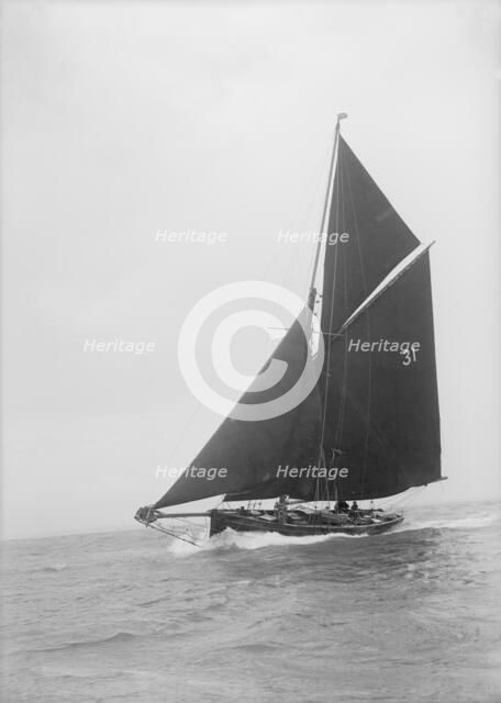 The 40 ton cutter 'Zoraida', 1939. Creator: Kirk & Sons of Cowes.