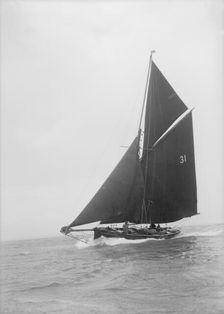 The 40 ton cutter Zoraida 1939. Creator: Kirk & Sons of Cowes