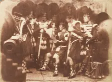 The 42nd Gordon Highlanders, Edinburgh Castle, 1843-47. Creators: David Octavius Hill, Robert Adamson, Hill & Adamson