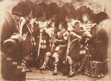 The 42nd Gordon Highlanders, Edinburgh Castle, 1843-47. Creators: David Octavius Hill, Robert Adamson, Hill & Adamson