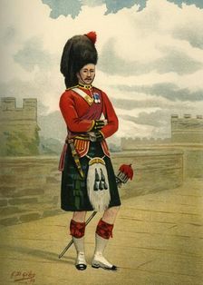 The 42nd - The Black Watch (Royal Highlanders) 1890. Creator: Godfrey Douglas Giles