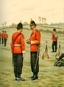 The 43rd - Oxfordshire Light Infantry 1890. Creator: Godfrey Douglas Giles