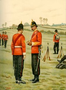 The 43rd - Oxfordshire Light Infantry 1890. Creator: Godfrey Douglas Giles