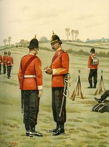 The 43rd - Oxfordshire Light Infantry 1890. Creator: Godfrey Douglas Giles