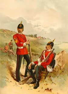 The 57th - Duke of Cambridge's Own (Middlesex) 1890. Creator: Godfrey Douglas Giles