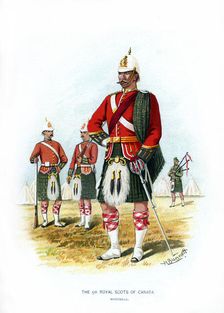The 5th Royal Scots of Canada, Montreal c1890.Artist: H Bunnett