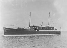 The 65 ton motor yacht Mairi 1921. Creator: Kirk & Sons of Cowes